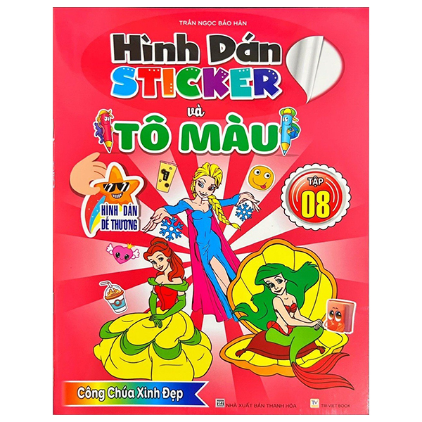 hình dán sticker và tô màu - tập 8