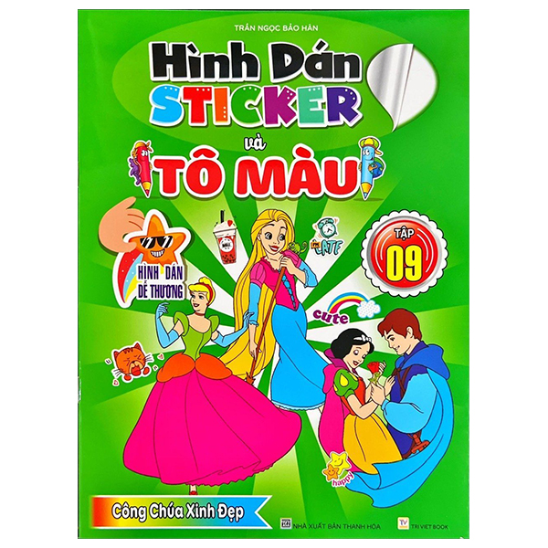 hình dán sticker và tô màu - tập 9