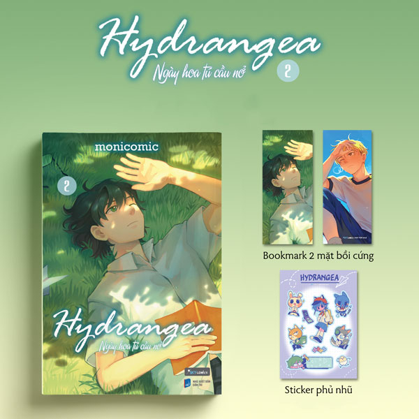 hydrangea - ngày hoa tú cầu nở - tập 2 - tặng kèm bookmark 2 mặt bồi cứng + sticker phủ nhũ