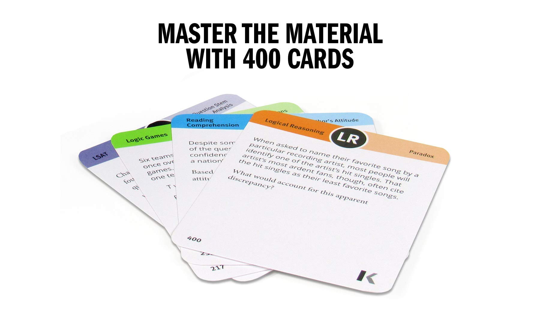lsat prep flashcards: 400 drills on lsat logic skills (kaplan test prep) - Ảnh 3