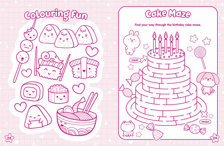 metallic bubble sticker activity book - kawaii - Ảnh 4