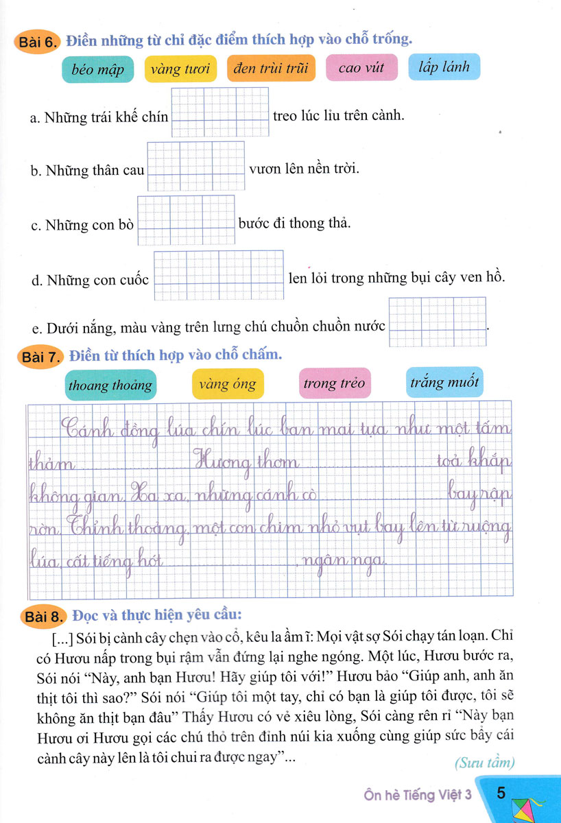 Ôn Hè Tiếng Việt 3 (Cánh Diều) (Biên Soạn Theo Chương Trình Giáo Dục Phổ Thông Mới) - Ảnh 8