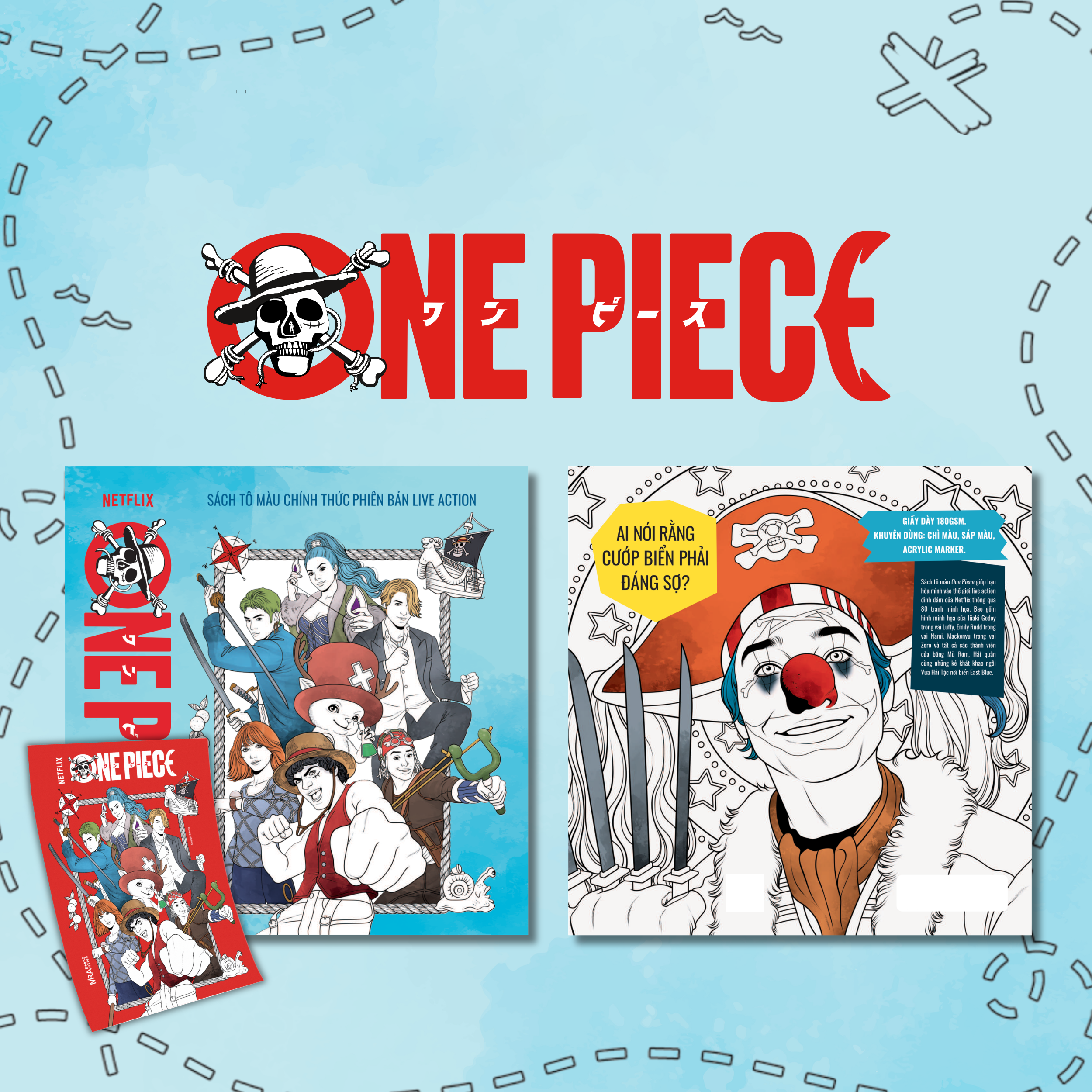 One Piece - Sách Tô Màu Chính Thức Phiên Bản Live Action - Bản Đặc Biệt - Tặng Kèm Poster One Piece - Ảnh 4