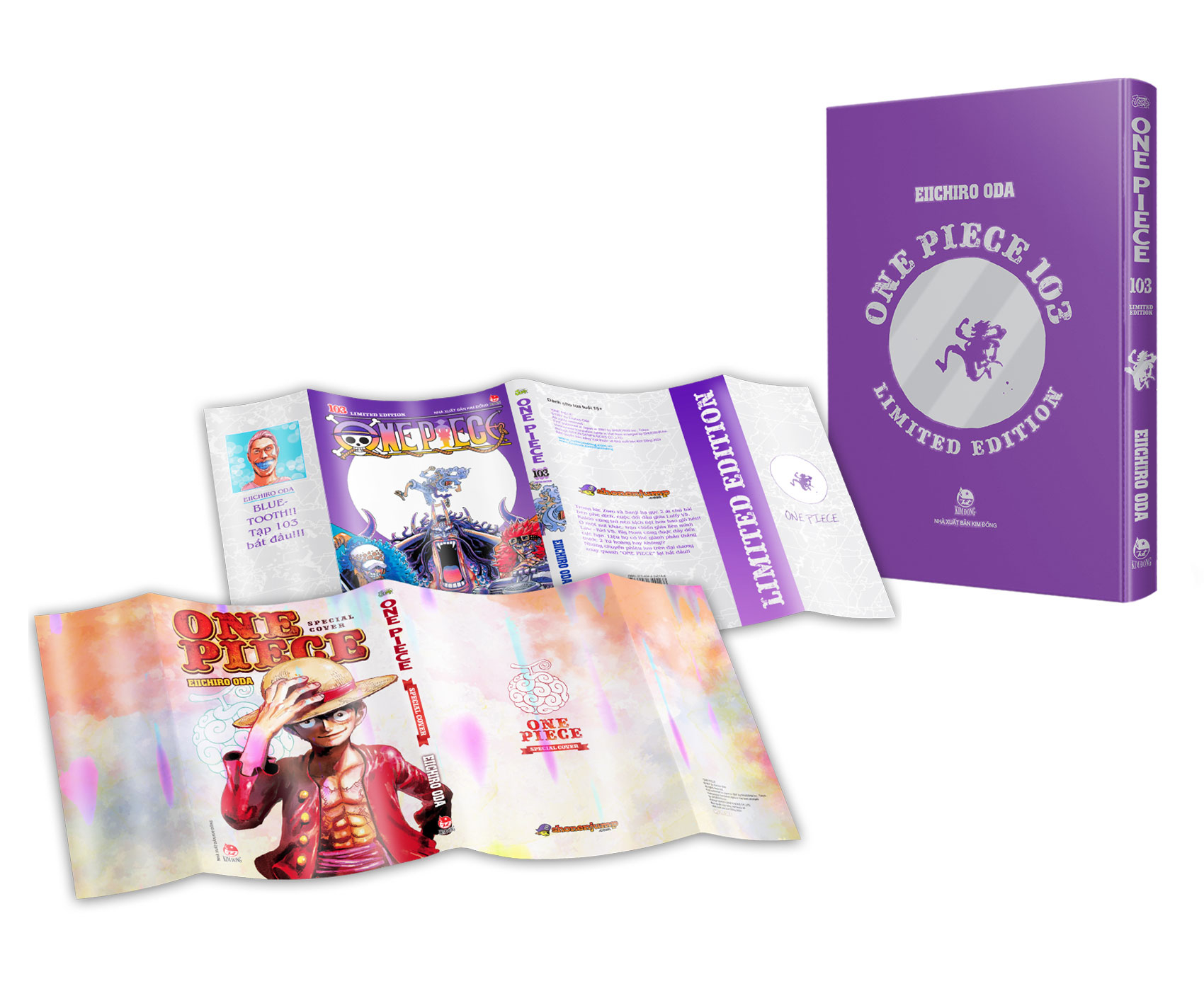 one piece - tập 103 - chiến binh giải phóng - limited edition - bìa cứng - tặng kèm bìa áo hologram - Ảnh 2