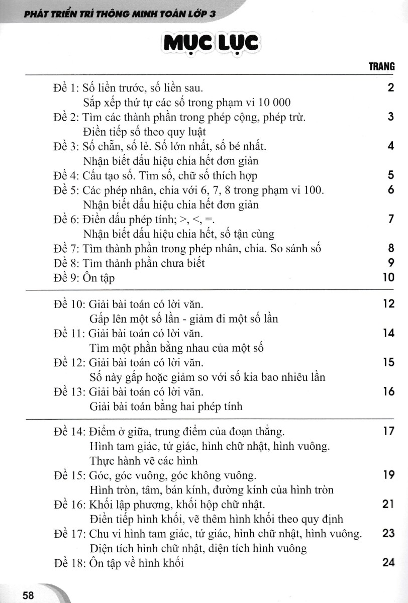 phát triển trí thông minh toán lớp 3 - Ảnh 3