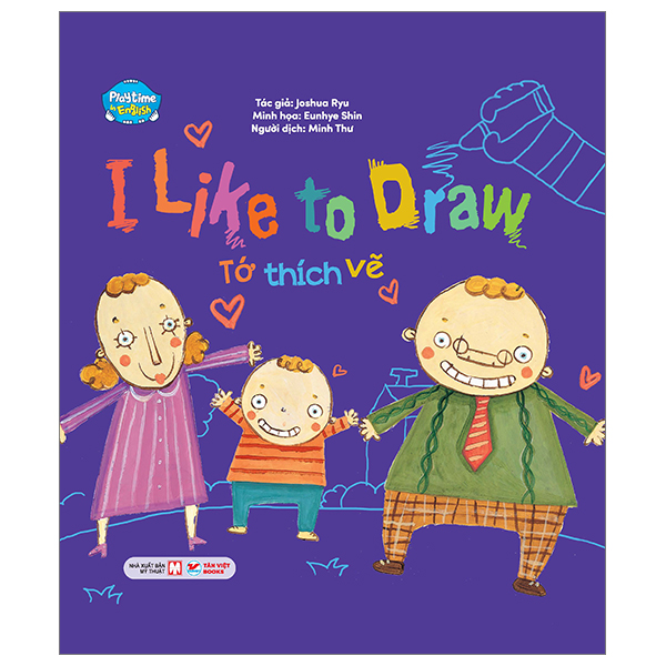 playtime in english - level 3 - i like to draw - tớ thích vẽ - Ảnh 2