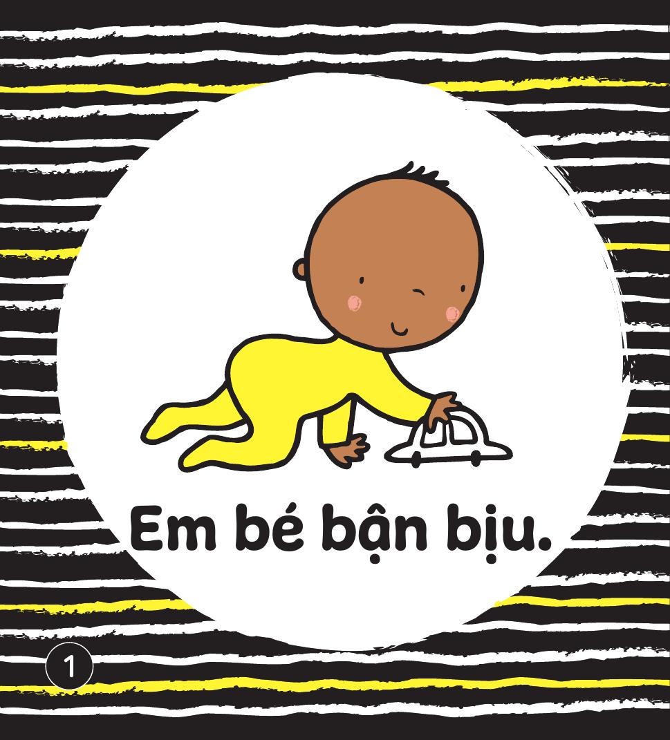 Sách Kích Thích Phát Triển Thị Giác - Bé Tập Nhìn Hình Ảnh Tương Phản - Tớ Là Em Bé - Ảnh 3