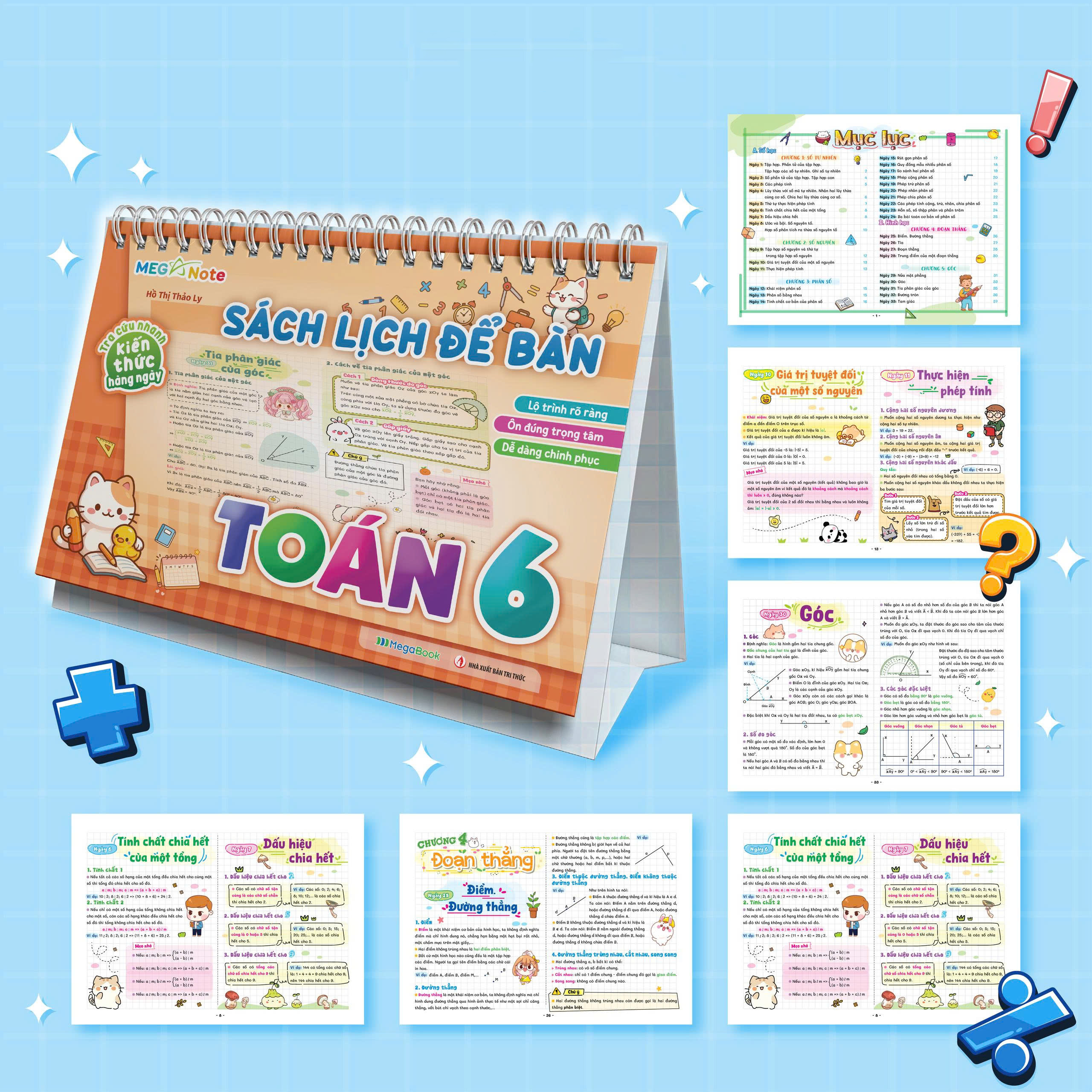 Sách Lịch Để Bàn - Tra Cứu Nhanh Kiến Thức Hàng Ngày - Toán 6 - Ảnh 4