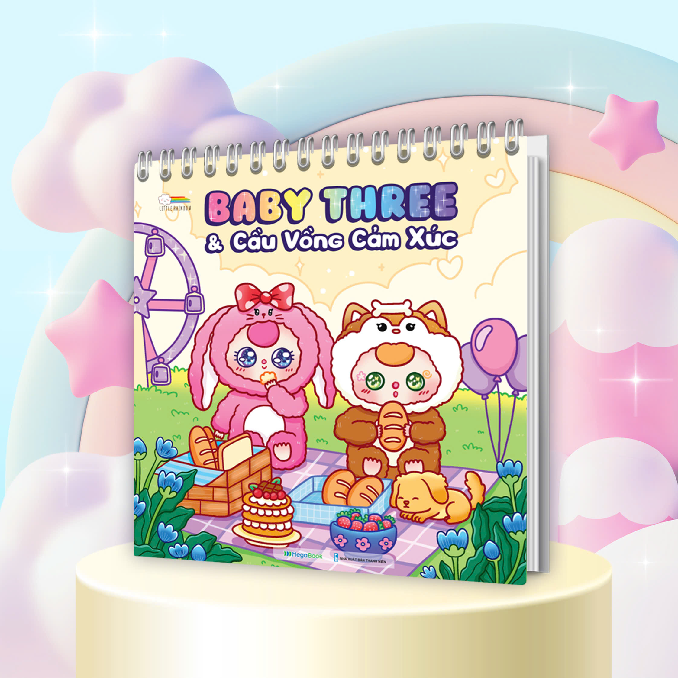 sách tô màu babythree và cầu vồng cảm xúc - Ảnh 3