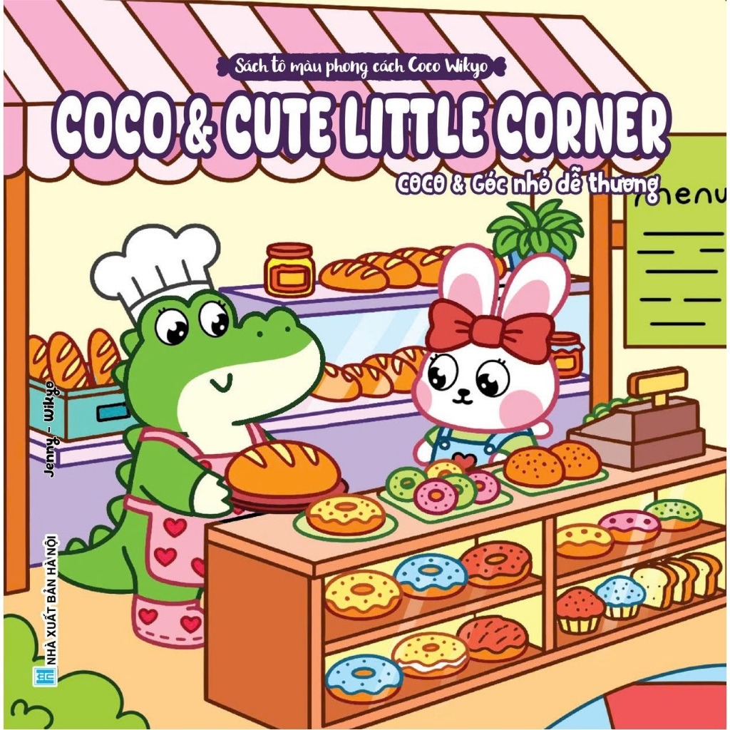 Sách Tô Màu Phong Cách Coco Wikyo - Coco Và Cute Little Corner - Coco Và Góc Nhỏ Dễ Thương - Ảnh 2