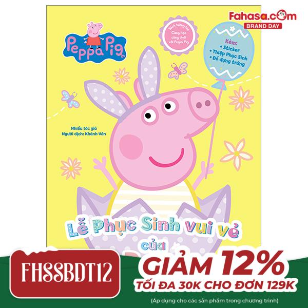 sách tương tác - cùng học cùng chơi với peppa pig - lễ phục sinh vui vẻ của peppa