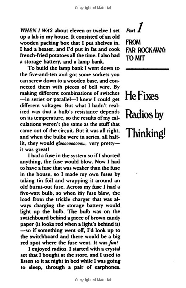"Surely You're Joking, Mr. Feynman!": Adventures of a Curious Character as Told to Ralph Leighton - Ảnh 6