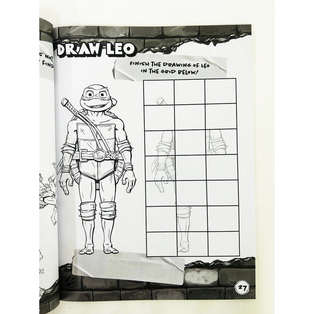 teenage mutant ninja turtles mutant mayhem - mega - colouring book & activity book - Ảnh 5