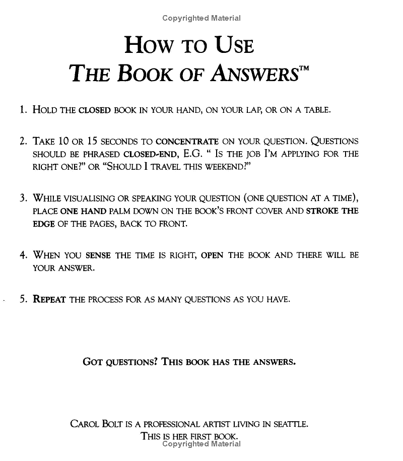 the book of answers - Ảnh 6