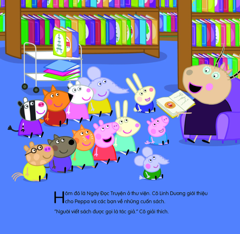 thế giới của peppa - peppa đến nhà sách - Ảnh 3