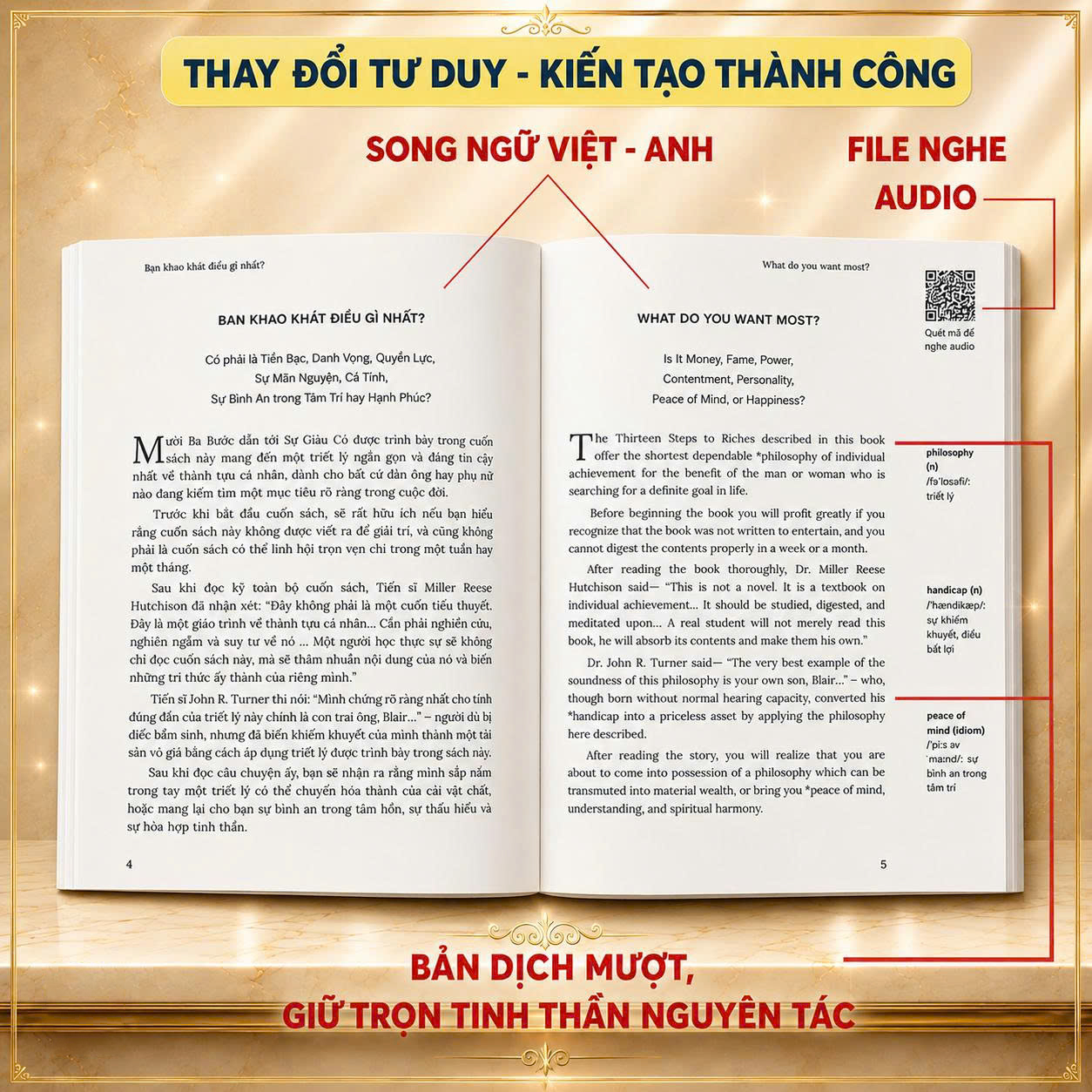 Think And Grow Rich - Nghĩ Giàu Và Làm Giàu - Song Ngữ Việt-Anh - Ảnh 7