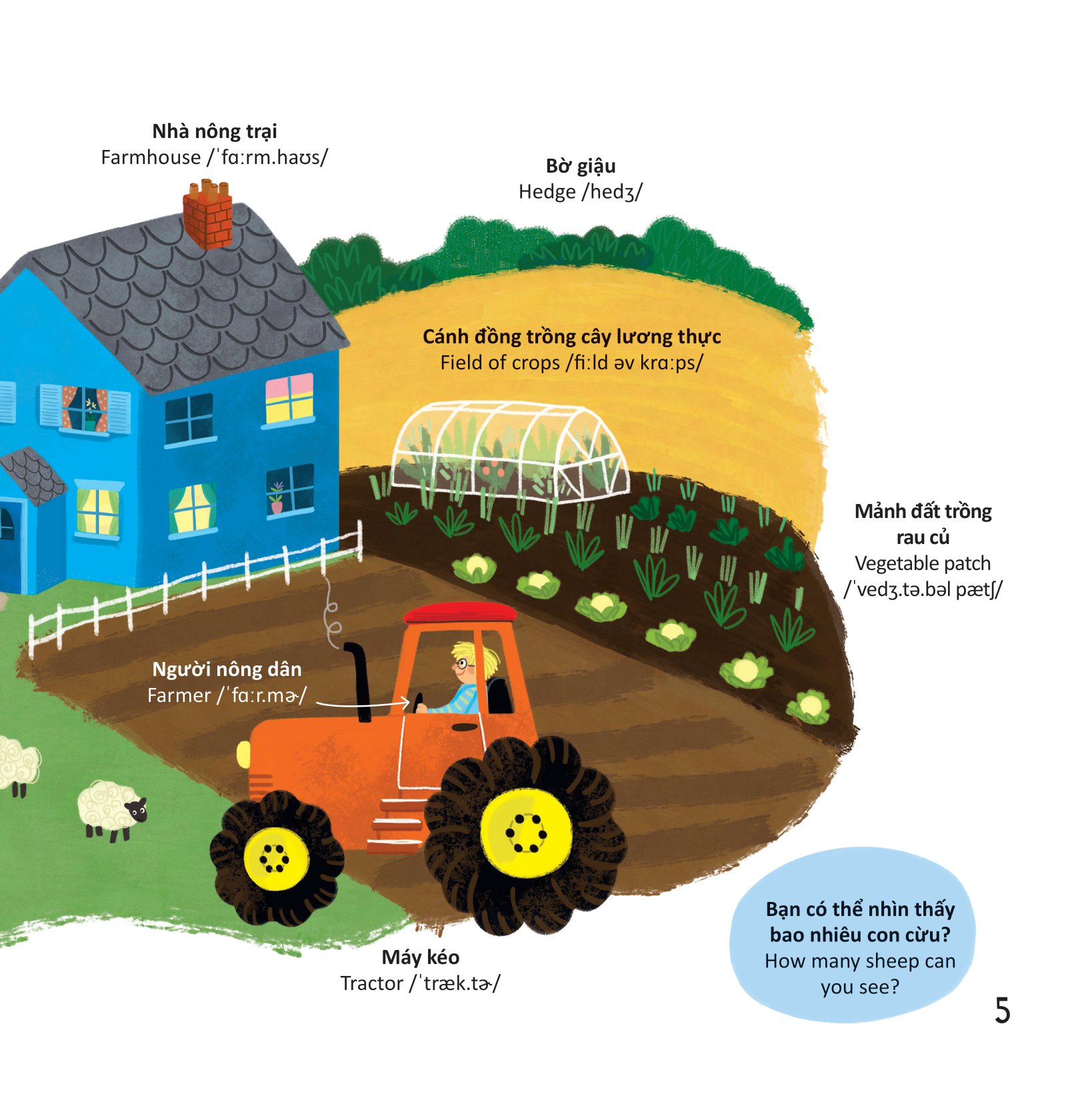 thư viện từ vựng đầu đời cho bé - ở nông trại - on the farm! - Ảnh 6