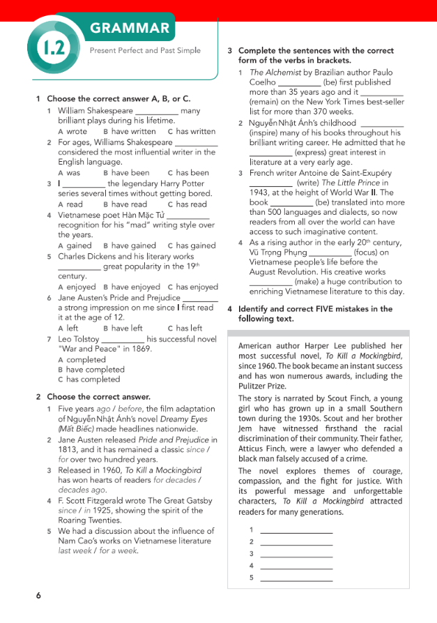 tiếng anh 12 - english discovery - workbook - Ảnh 7