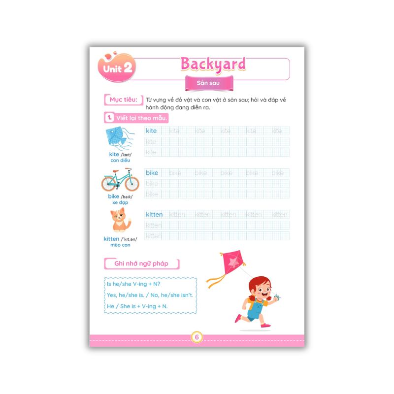 Tiếng Anh Lớp 2 - Notebook - Bài Tập Luyện Viết, Từ Vựng Và Ngữ Pháp - Ảnh 8