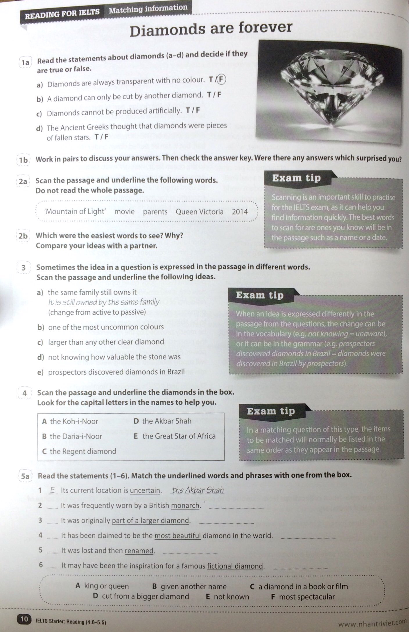 timesaver for exams – ielts starter reading 4.0 - 5.5 - Ảnh 6
