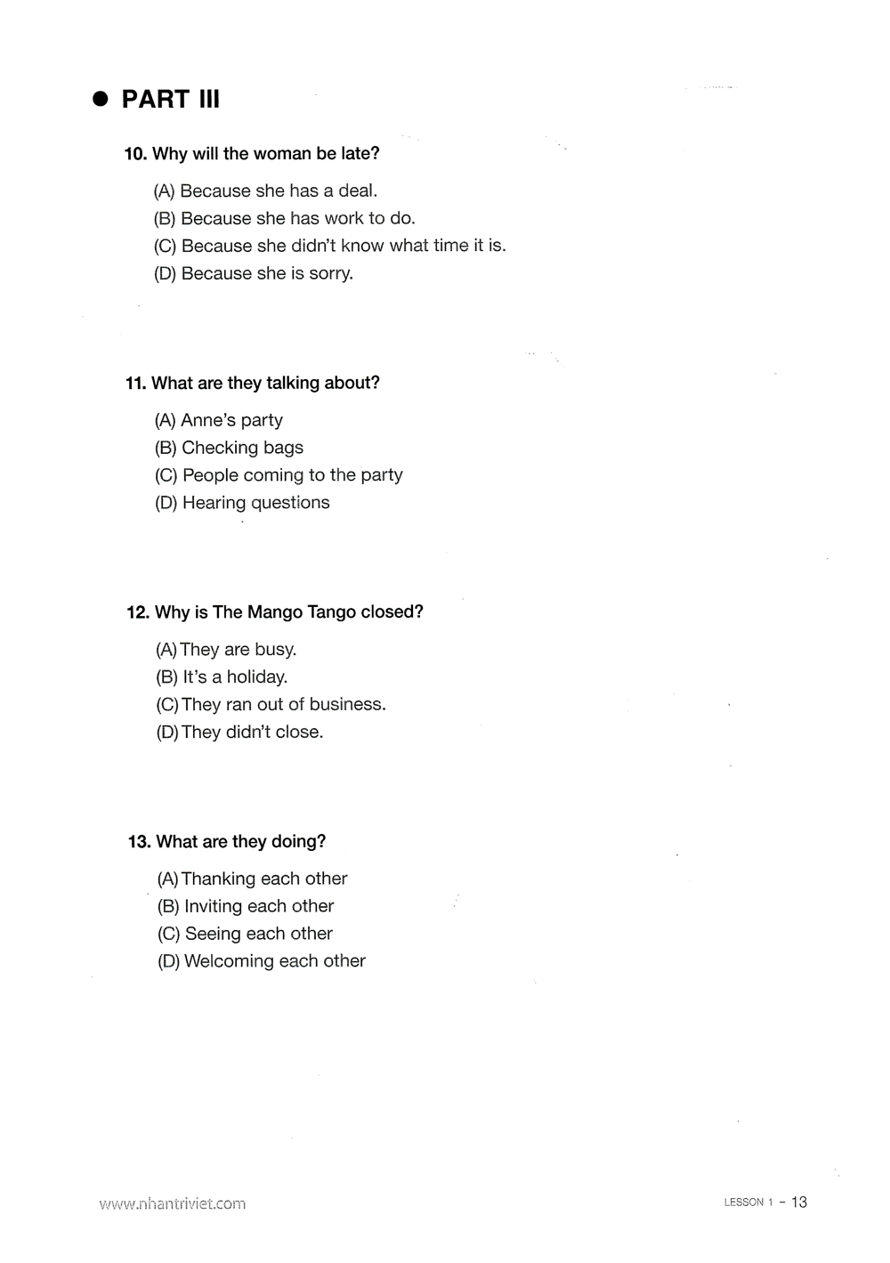toeic smart: green book - listening (tái bản 2018) - Ảnh 8