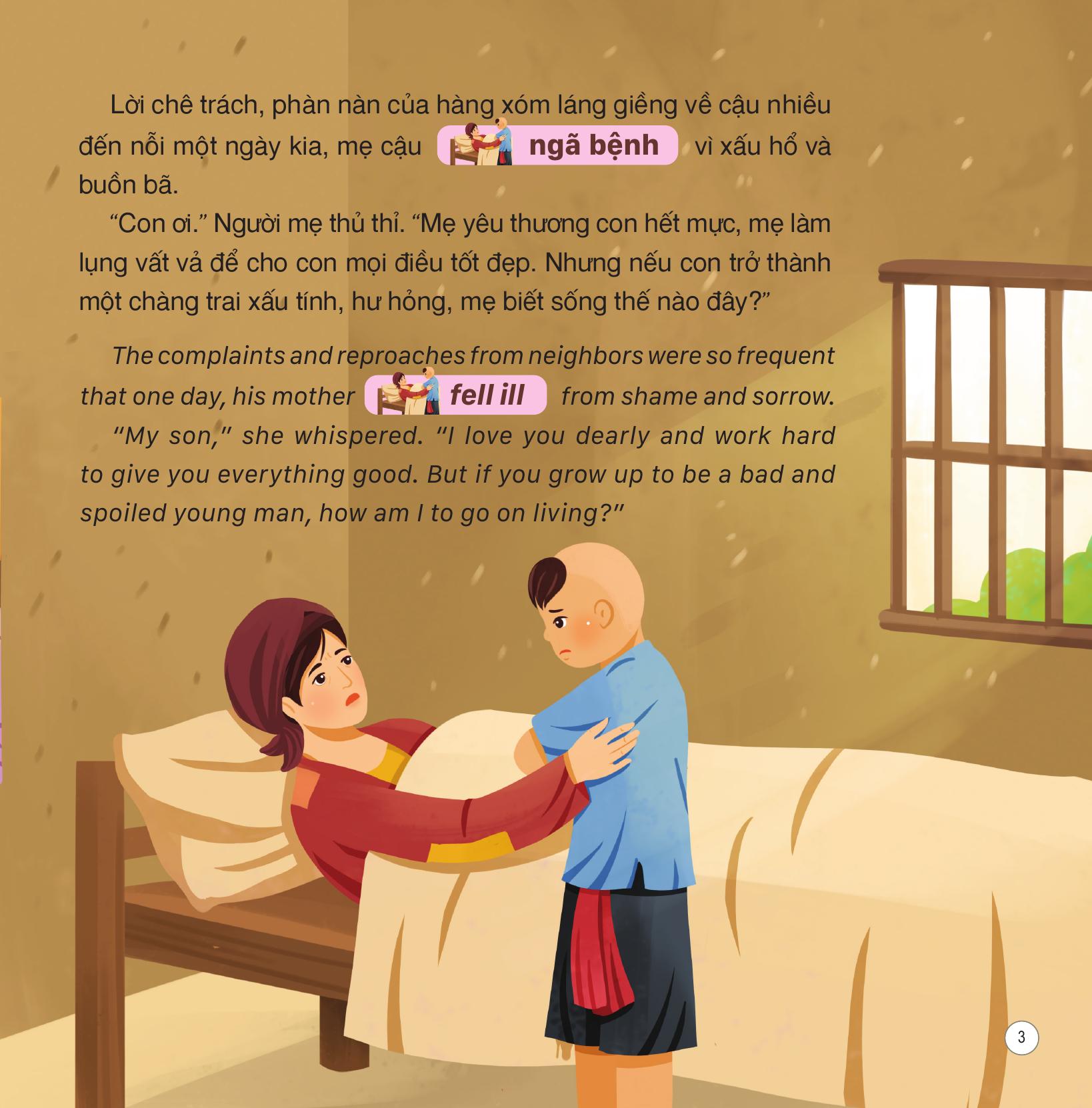 Truyện Cổ Tích Việt Nam - Sự Tích Cây Vú Sữa - Song Ngữ Việt-Anh - Ảnh 5