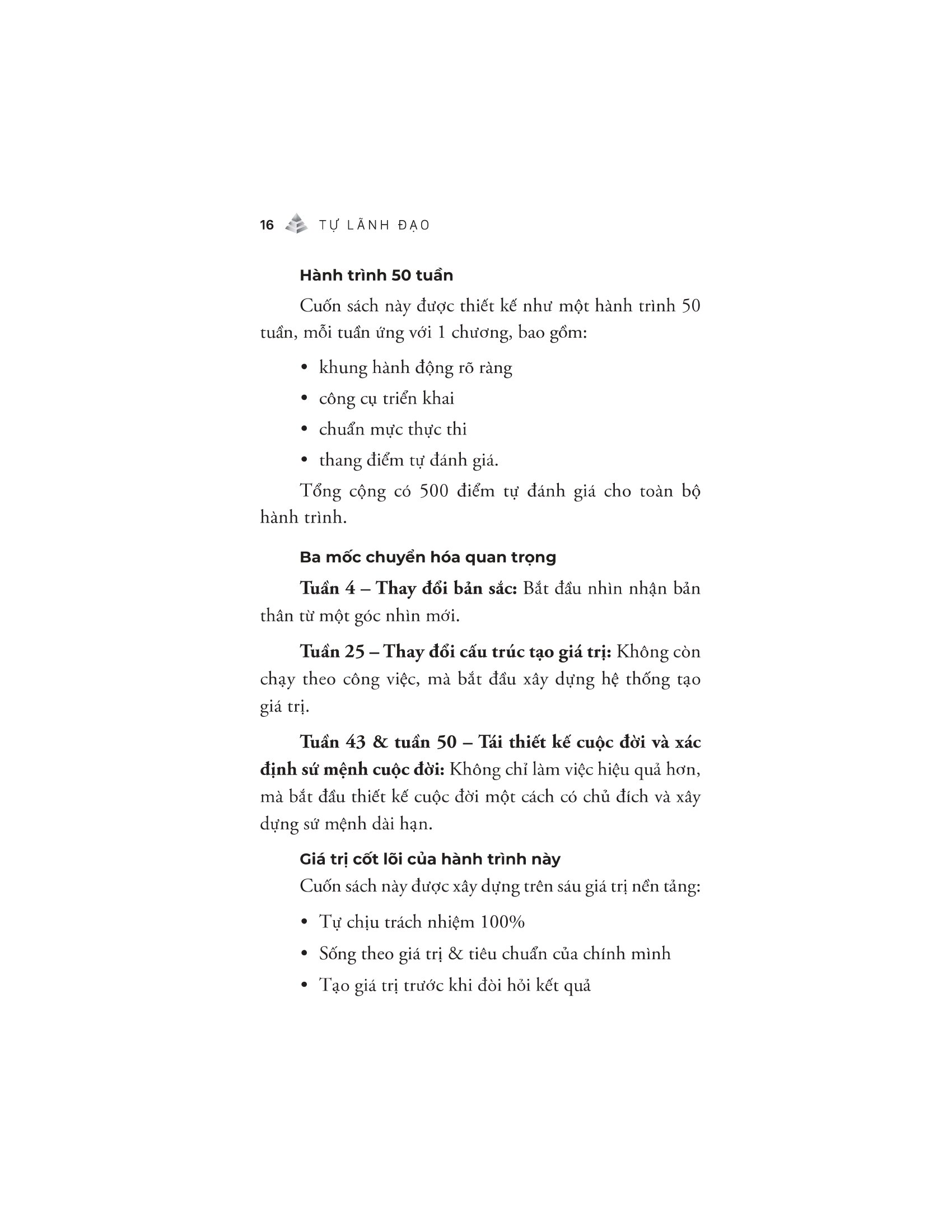 Tự Lãnh Đạo - Làm Chủ Bản Thân-Tạo Giá Trị-Xây Dựng Cuộc Đời Bền Vững - Ảnh 16
