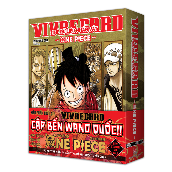 Vivre Card - Thẻ Dữ Liệu Nhân Vật One Piece - New Starter Set - Vol.1 - Kèm Kẹp Thẻ