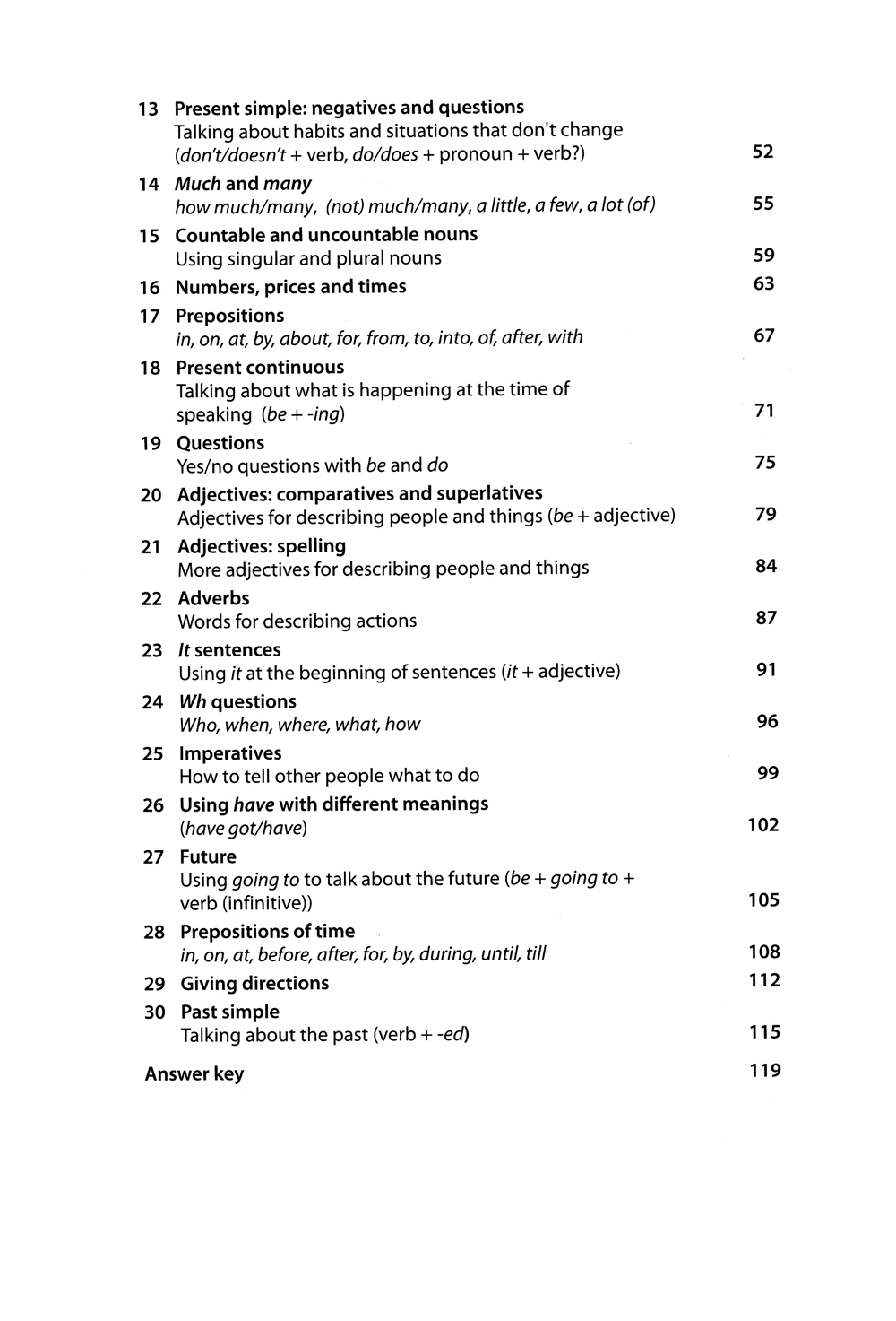 work on your grammar a1 - elementary - Ảnh 4