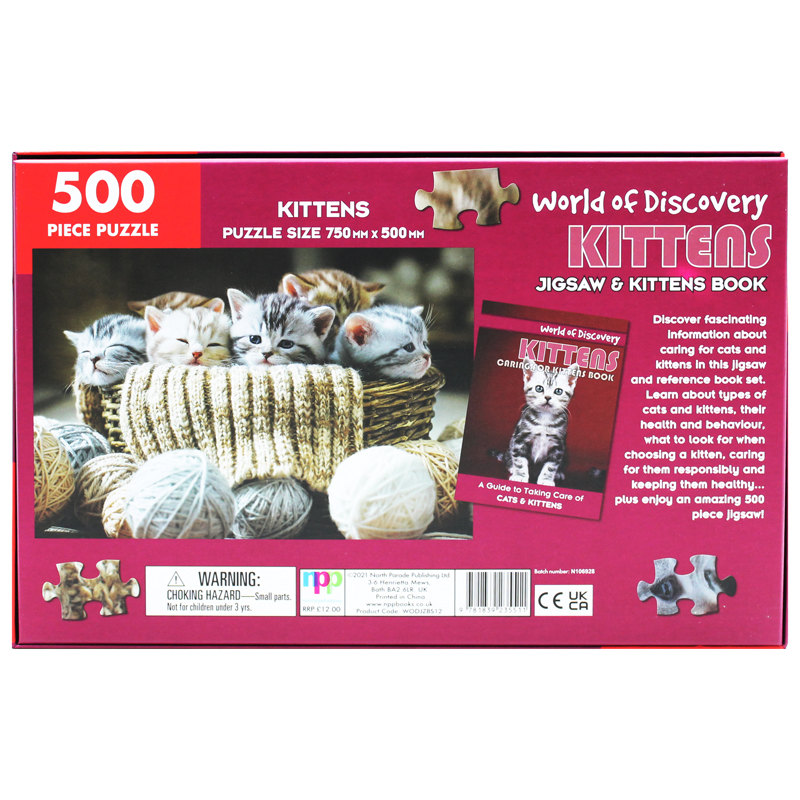 world of discovery - jigsaw & caring for kittens book: kittens - Ảnh 2